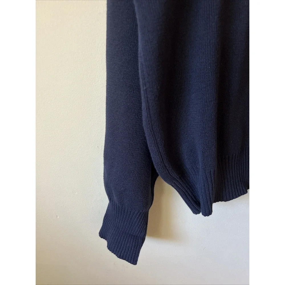 Vintage Polo Ralph Lauren 1/4 Zip Pullover, Blue Flag Logo Patch Size XL 90s Y2K